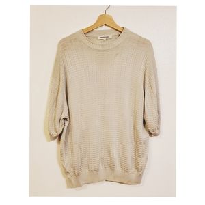 Pronto Uomo Pullover Shirt Sz Xl Cream
